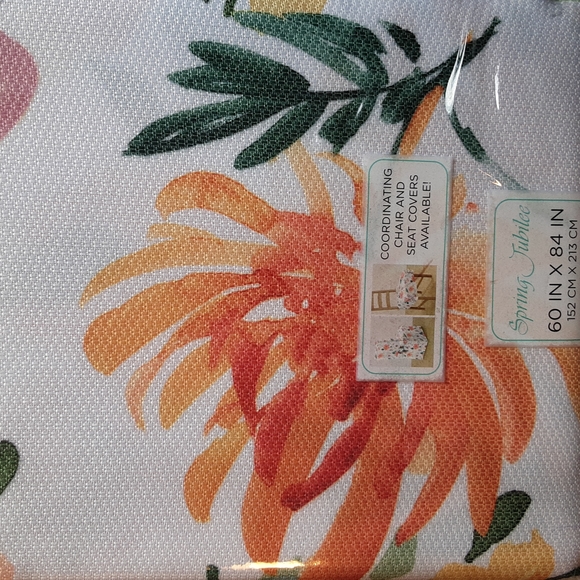 Spring Jubilee Floral Table Linen | New! 60x84" - Picture 3 of 7